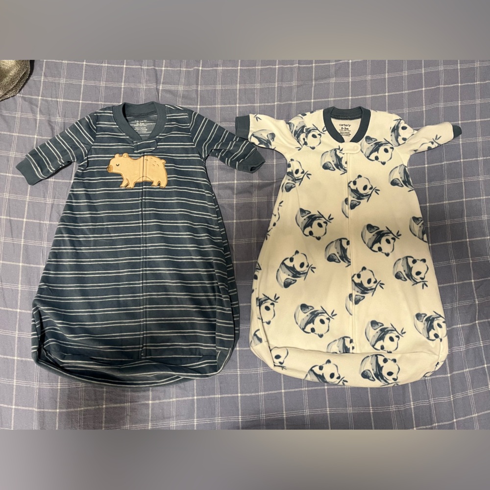 Carters Baby 2-way zip fleece sleep wear or bags - new without tags
